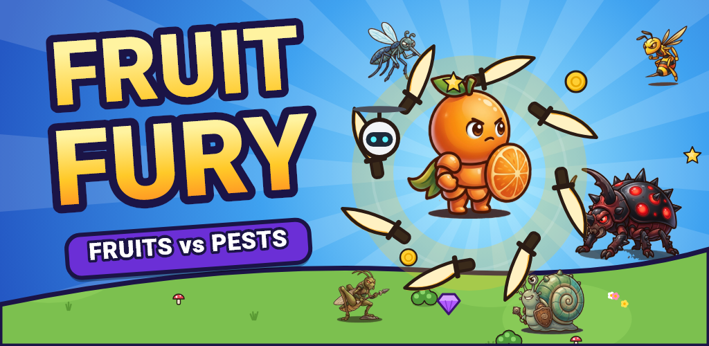 Fruit Fury — fruit heroes fight pests